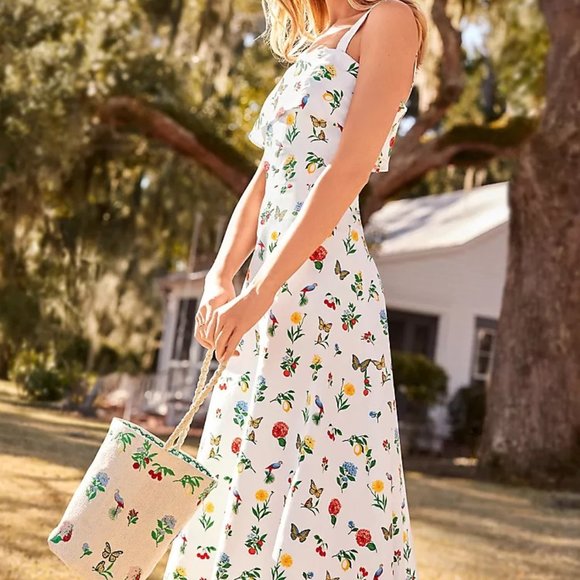 Ann Taylor Dresses & Skirts - Ann Taylor Botanical Midi Flare Dress